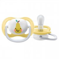 پستانک بادامی تکی الترا ایر 0 - 6 ماه طرح گلابی اونت Avent (بدون جعبه)