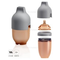 شيشه شير 240 ميل رنگ طوسی هی اور شی Heorshe