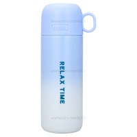 فلاسک آب 500 ميل رنگ آبی خارجی