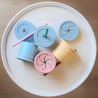 لیوان دو کاره سیلیکونی رنگ قهوه ای مینیک اوی اوی Minik Oioi