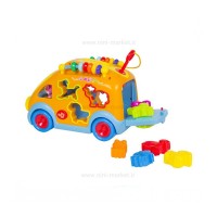 اتوبوس لگو حیوانات کد 988 هولی تویز Huile Toys