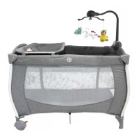 تخت و پارک بیبی فور لایف Baby4life رنگ طوسی مدل P130