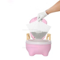 توالت آموزشی طرح گاو شاخدار رنگ صورتی برند خارجی