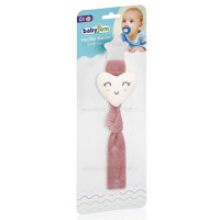 بند پستانک پولیشی طرح قلب صورتی بی بی جم BabyJem