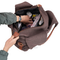 ساک لوازم مادر رنگ کرم میرلاردا Milarda