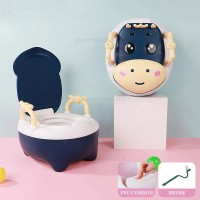 توالت آموزشی طرح گاو شاخدار رنگ آبی برند خارجی