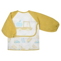 پیشبند آستین دار مخمل طرح کامیون رنگ زرد دکتر جیم Dr Gym