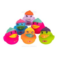 پوپت حمام 6 عددی اردک کلاه دار رنگی رنگی yellou dack
