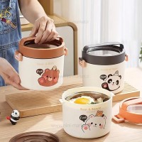 ظرف غذا استیل یک طبقه رنگ قهوه ای خارجی