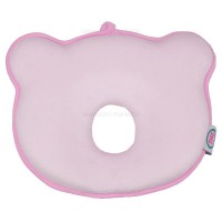 بالشت فرم دهی سر مموری فوم طرح خرس رنگ صورتی Isiz