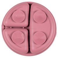 ست غذاخوری سیلیکونی 6 تکه رنگ سرخابی برند خارجی