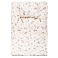 تشک گارد دار آنتی رفلاکس 5 کاره طرح برگ ساده رنگ شیری Isiz