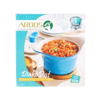 قابلمه مدل دیاکو مشکی سایز 12 عروس Aroos