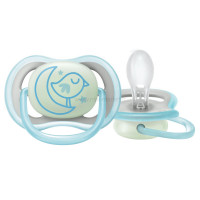 پستانک Ultra Air Night طرح پرنده آبي 18-6 ماه اونت AVENT  (فاقد جعبه)
