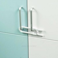 قفل کشوی یو شکل کابینت رنگ سفید نینو Ninno