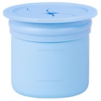 لیوان دو کاره سیلیکونی رنگ آبی مینیک اوی اوی Minik Oioi