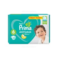 پوشک پریما Prima اونتاژ سایز 6 (18-13 کیلو) بسته 40 عددی