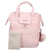 ساک لوازم کوله ای مدل براوو خاوياری رنگ صورتي Qz