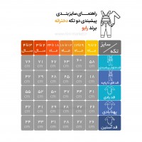 پیشبندی با بادی دخترانه رنگ عنابی رابو Raboo